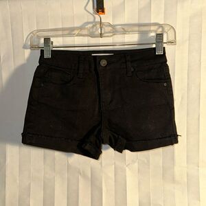 RSQ Girls Jean Shorts – Black Denim, Size 8 Casual Everyday Style